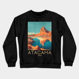 A Vintage Travel Illustration of Atacama Desert - Chile Crewneck Sweatshirt